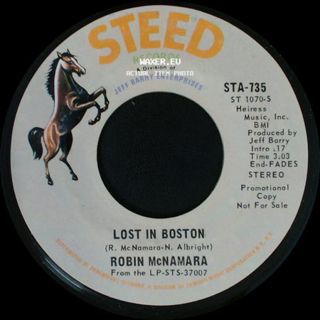 Robin Mcnamara - Lost In Boston / Rise And Shine side A