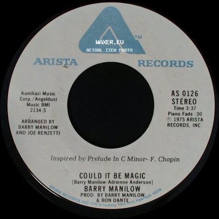 Barry Manilow - Could It Be Magic / I Am Your Child side A