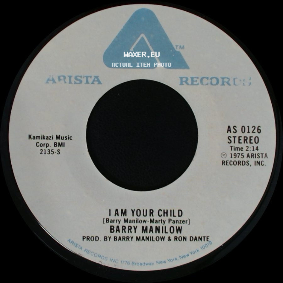Barry Manilow - Could It Be Magic / I Am Your Child side B