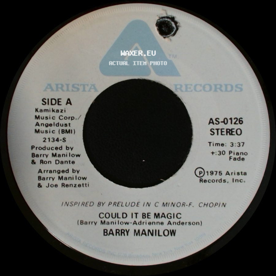 Barry Manilow - Could It Be Magic / I Am Your Child side A