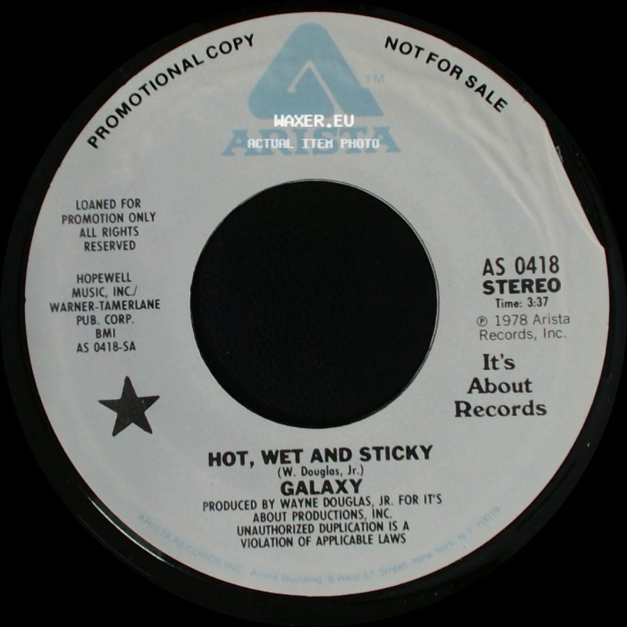 Galaxy - Hot, Wet And Sticky / Hot, Wet And Sticky side A