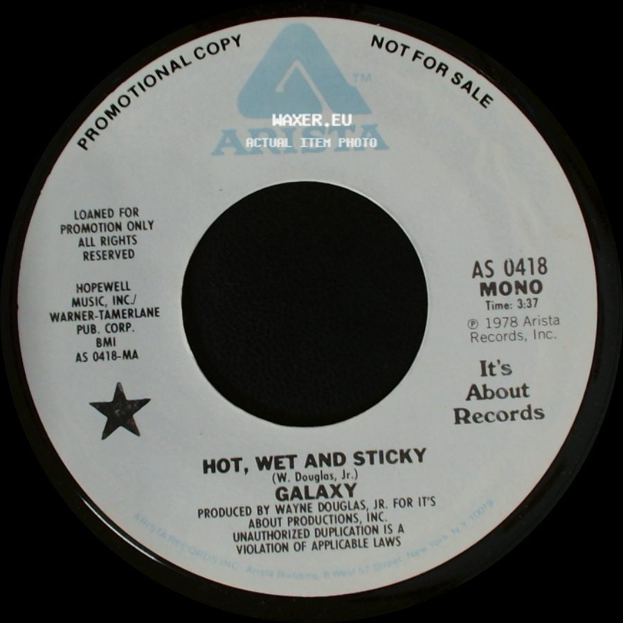 Galaxy - Hot, Wet And Sticky / Hot, Wet And Sticky side B