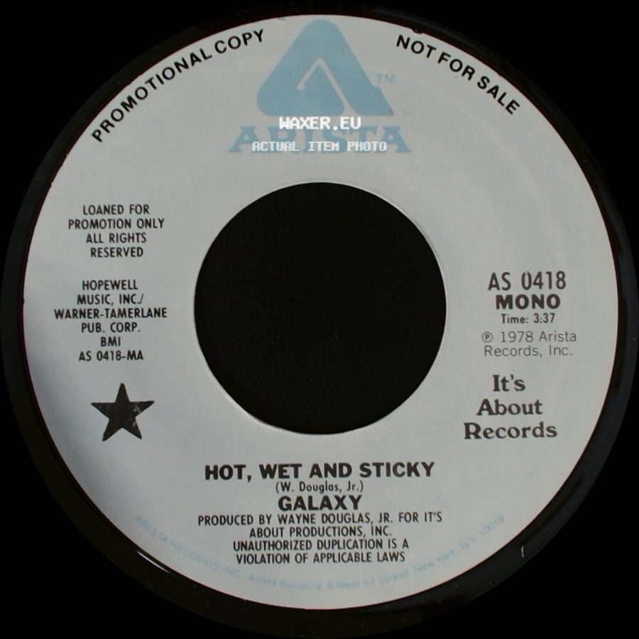 Galaxy - Hot, Wet And Sticky / Hot, Wet And Sticky side A