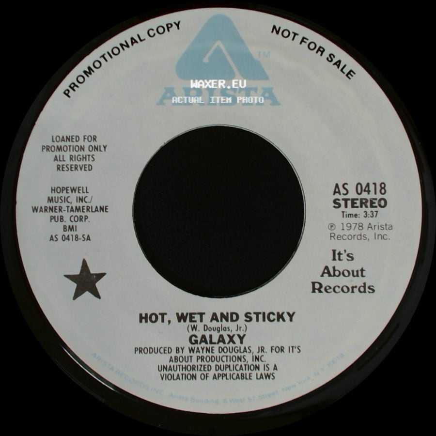 Galaxy - Hot, Wet And Sticky / Hot, Wet And Sticky side B