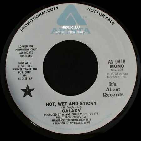 Galaxy - Hot, Wet And Sticky / Hot, Wet And Sticky side A