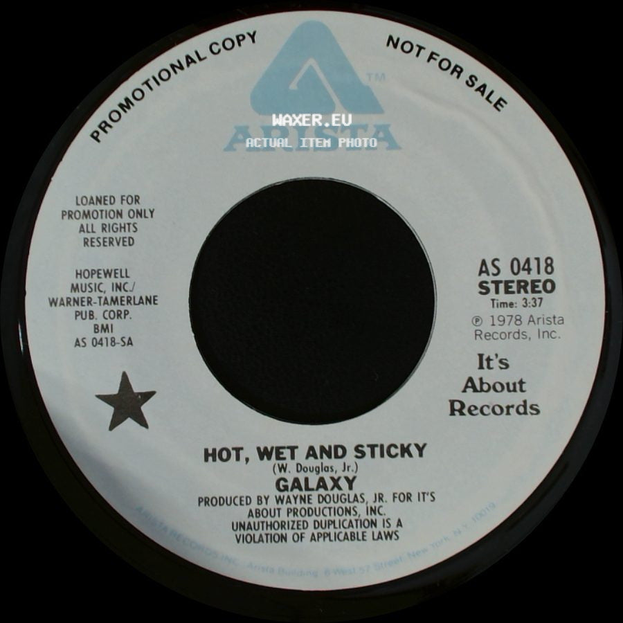 Galaxy - Hot, Wet And Sticky / Hot, Wet And Sticky side B