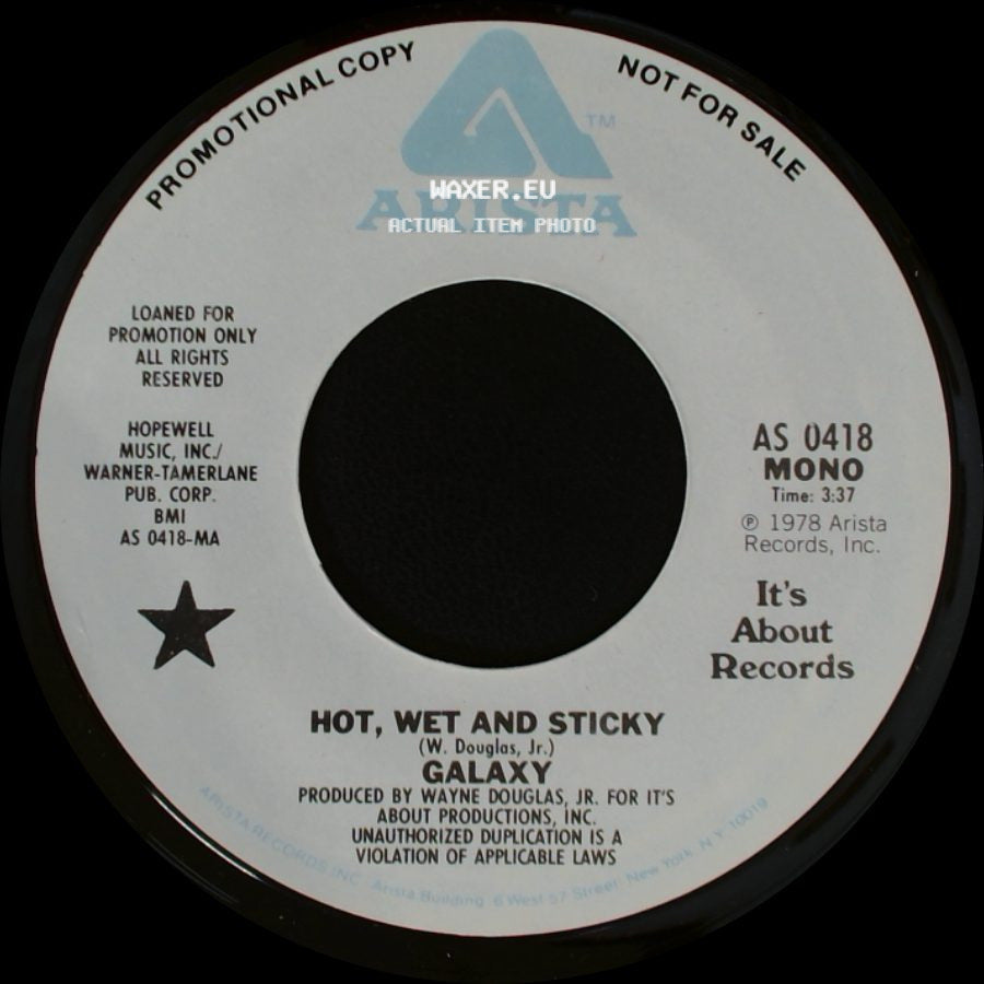 Galaxy - Hot, Wet And Sticky / Hot, Wet And Sticky side A