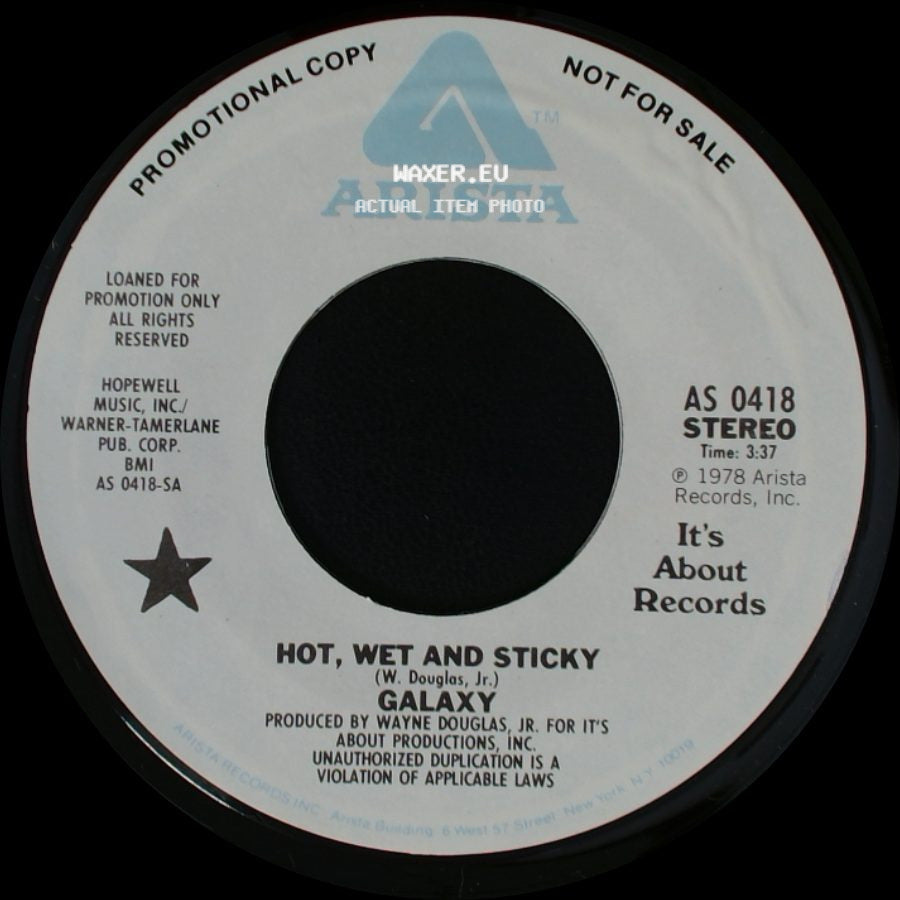 Galaxy - Hot, Wet And Sticky / Hot, Wet And Sticky side B