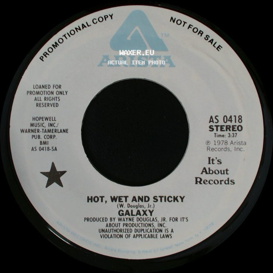 Galaxy - Hot, Wet And Sticky / Hot, Wet And Sticky side B