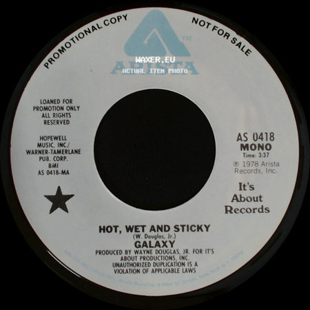 Galaxy - Hot, Wet And Sticky / Hot, Wet And Sticky side A
