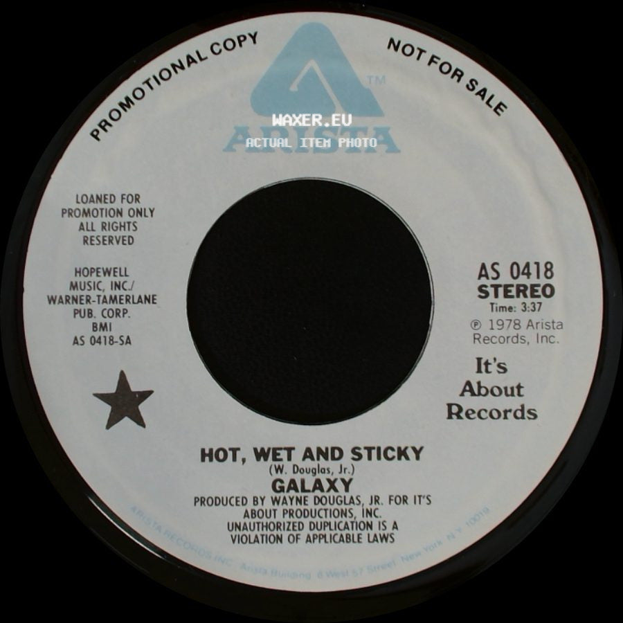 Galaxy - Hot, Wet And Sticky / Hot, Wet And Sticky side B