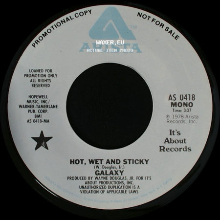 Galaxy - Hot, Wet And Sticky / Hot, Wet And Sticky side A