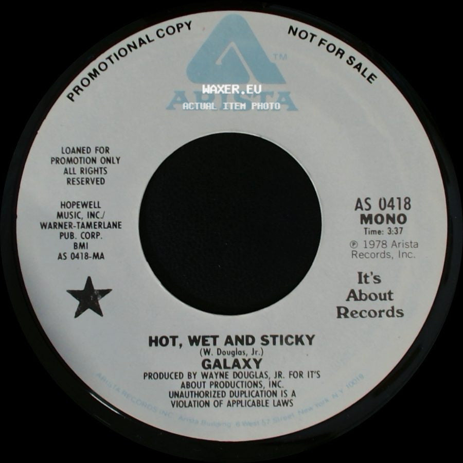 Galaxy - Hot, Wet And Sticky / Hot, Wet And Sticky side A