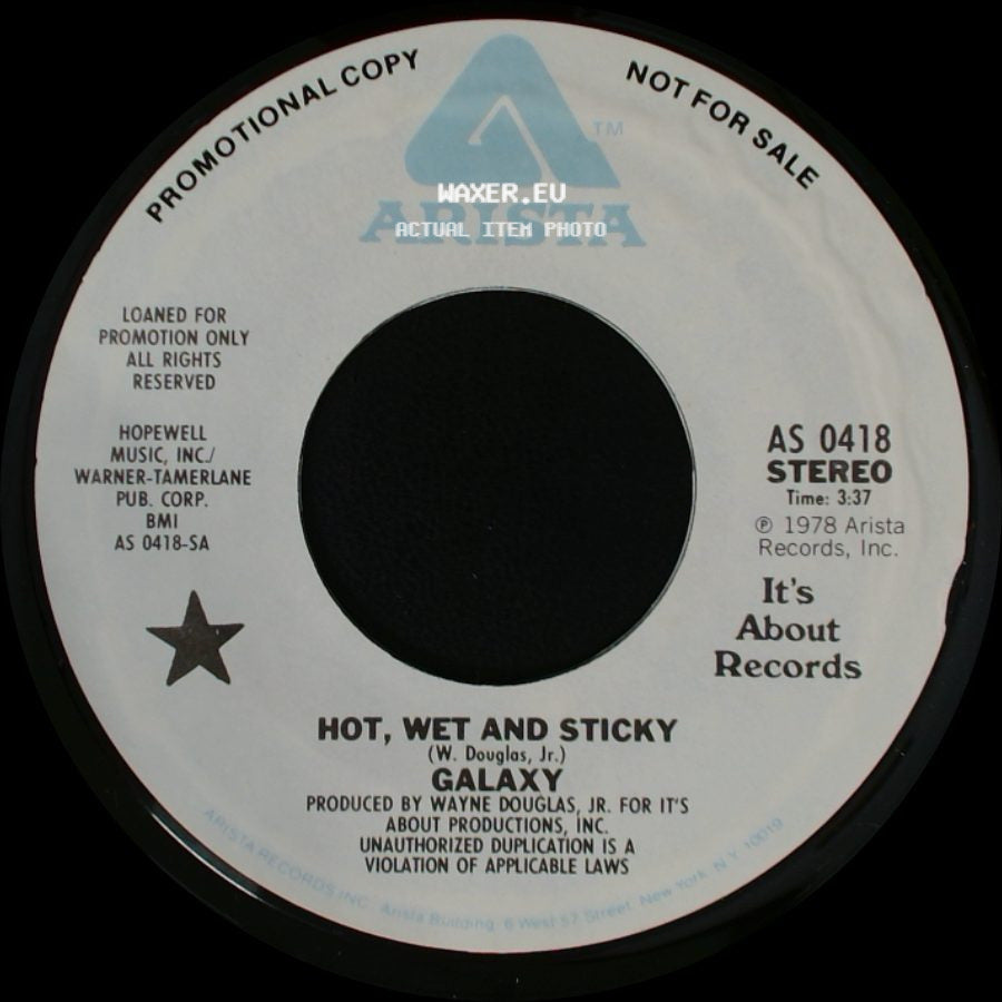 Galaxy - Hot, Wet And Sticky / Hot, Wet And Sticky side B