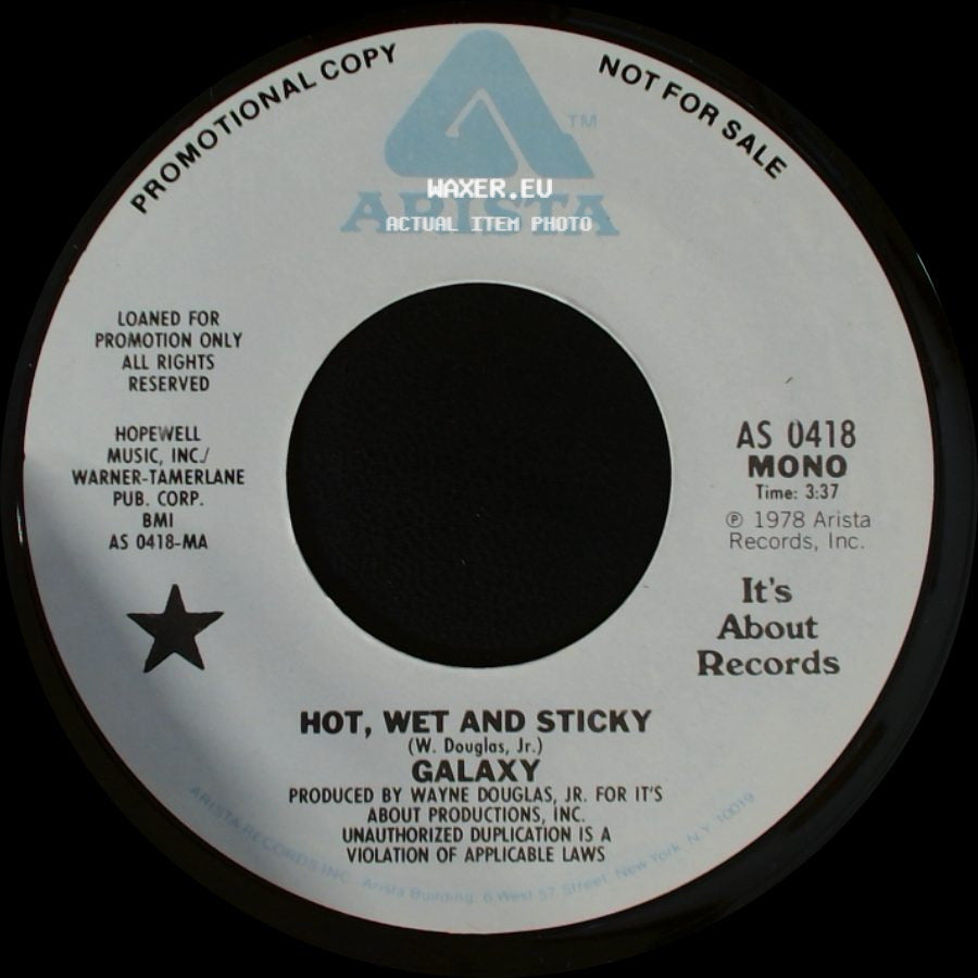 Galaxy - Hot, Wet And Sticky / Hot, Wet And Sticky side A