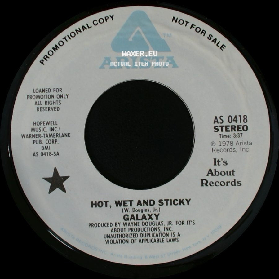 Galaxy - Hot, Wet And Sticky / Hot, Wet And Sticky side A