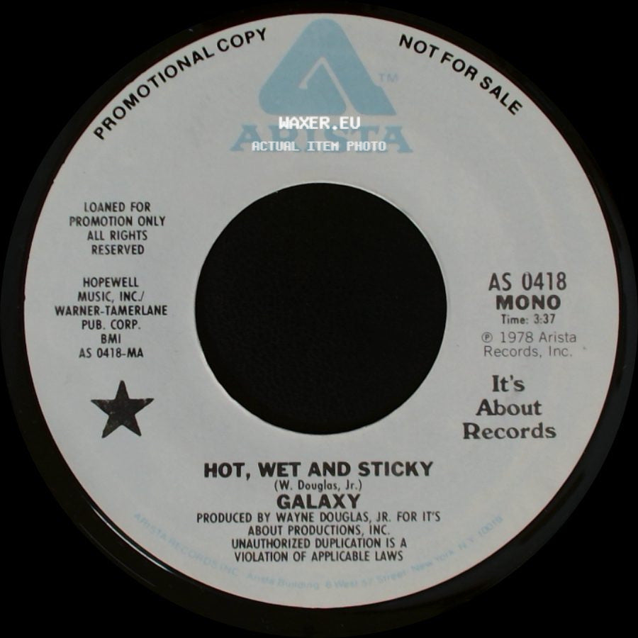 Galaxy - Hot, Wet And Sticky / Hot, Wet And Sticky side A