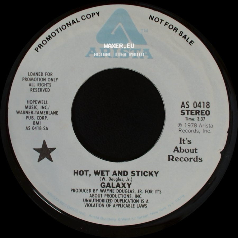 Galaxy - Hot, Wet And Sticky / Hot, Wet And Sticky side B