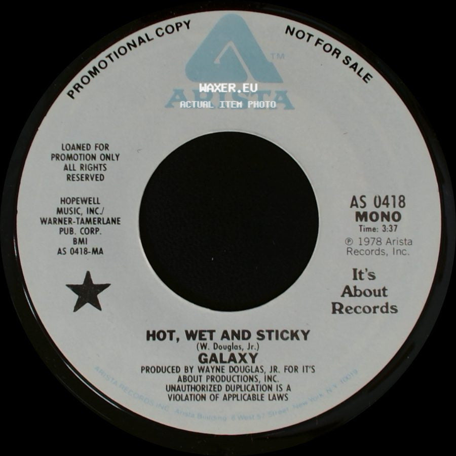 Galaxy - Hot, Wet And Sticky / Hot, Wet And Sticky side A
