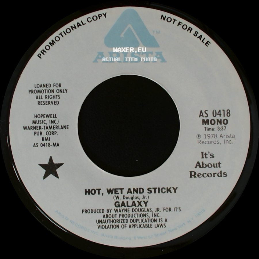 Galaxy - Hot, Wet And Sticky / Hot, Wet And Sticky side A