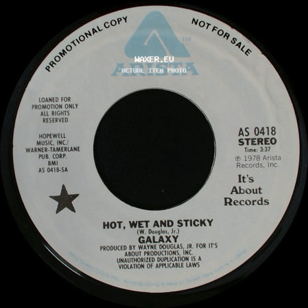 Galaxy - Hot, Wet And Sticky / Hot, Wet And Sticky side B