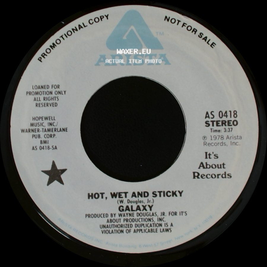 Galaxy - Hot, Wet And Sticky / Hot, Wet And Sticky side A