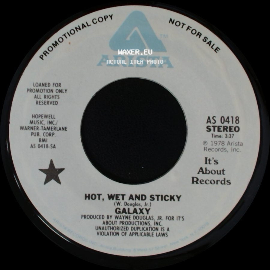 Galaxy - Hot, Wet And Sticky / Hot, Wet And Sticky side A