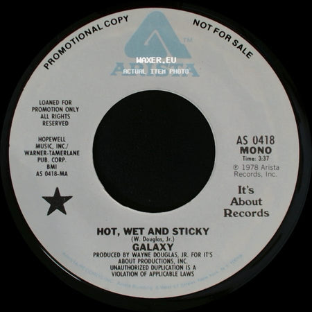 Galaxy - Hot, Wet And Sticky / Hot, Wet And Sticky side B