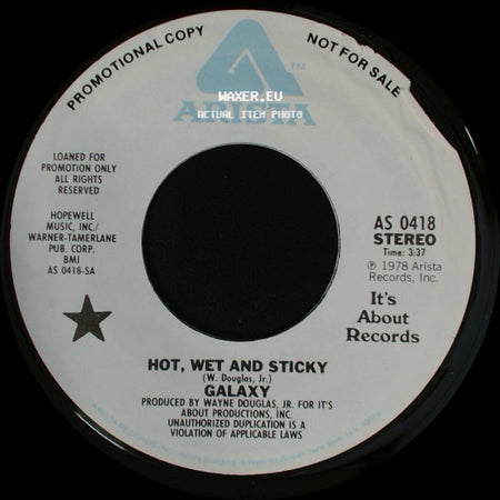 Galaxy - Hot, Wet And Sticky / Hot, Wet And Sticky side A