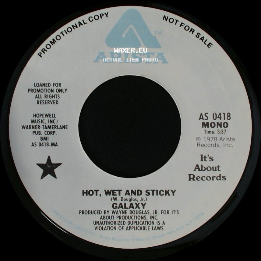 Galaxy - Hot, Wet And Sticky / Hot, Wet And Sticky side B