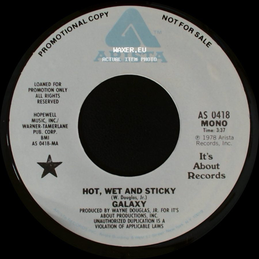 Galaxy - Hot, Wet And Sticky / Hot, Wet And Sticky side A