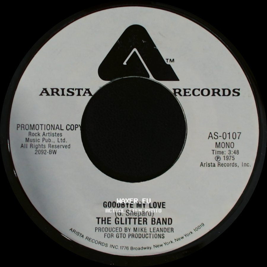 The Glitter Band - Goodbye My Love / Goodbye My Love side B