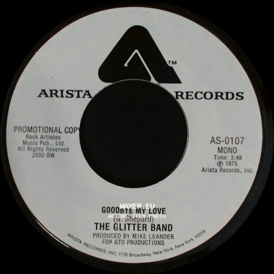The Glitter Band - Goodbye My Love / Goodbye My Love side A