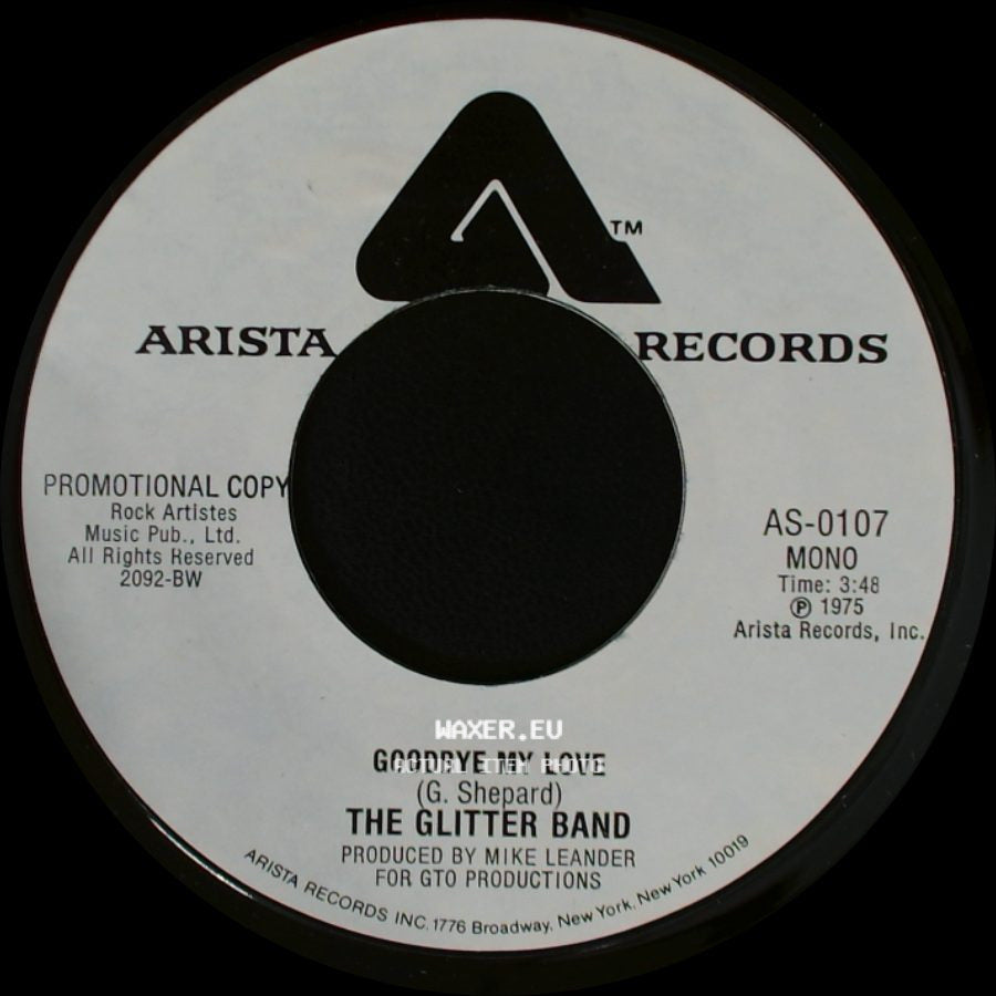 The Glitter Band - Goodbye My Love / Goodbye My Love side B