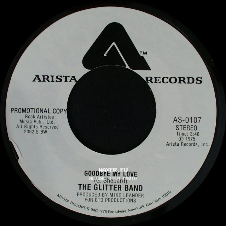 The Glitter Band - Goodbye My Love / Goodbye My Love side A