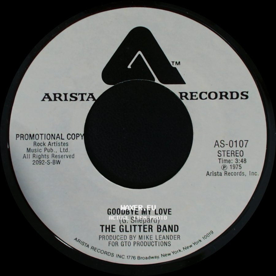 The Glitter Band - Goodbye My Love / Goodbye My Love side A