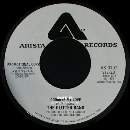 The Glitter Band - Goodbye My Love / Goodbye My Love side A