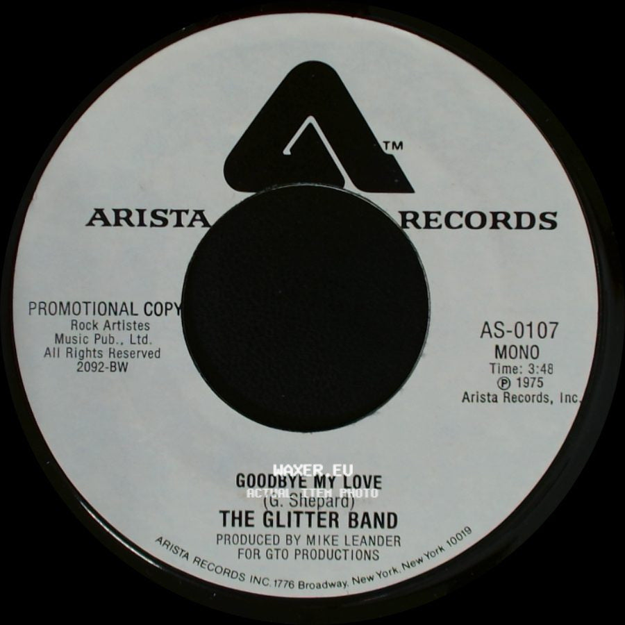 The Glitter Band - Goodbye My Love / Goodbye My Love side B