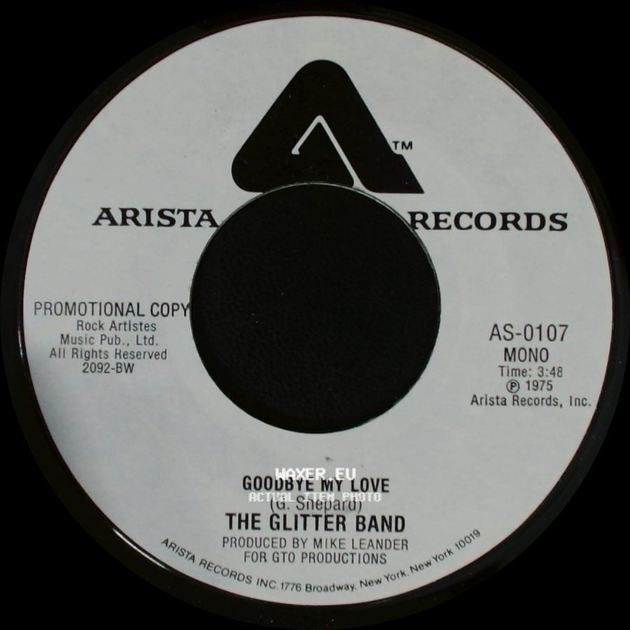 The Glitter Band - Goodbye My Love / Goodbye My Love side A