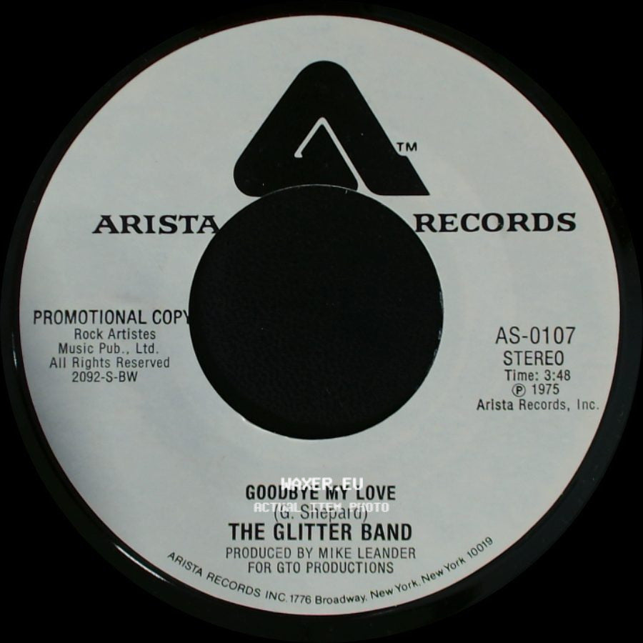 The Glitter Band - Goodbye My Love / Goodbye My Love side B