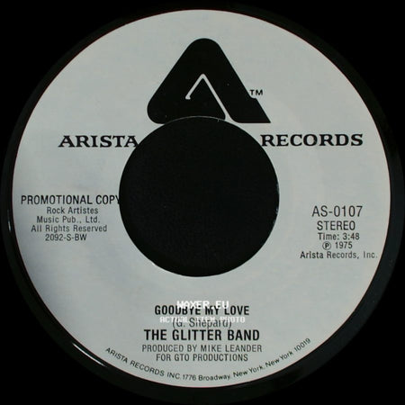 The Glitter Band - Goodbye My Love / Goodbye My Love side B