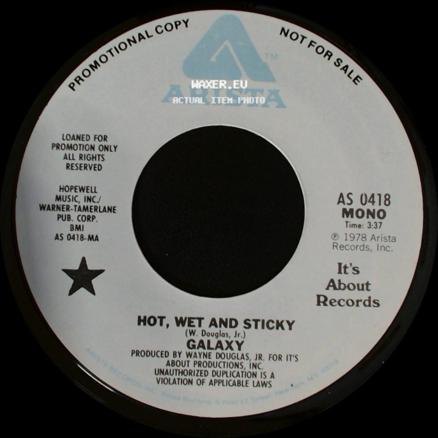 Galaxy - Hot, Wet And Sticky / Hot, Wet And Sticky side B