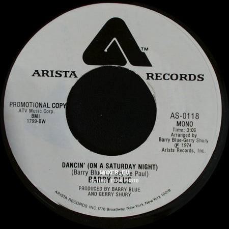 Barry Blue - Dancin' (On A Saturday Night) / Dancin' (On A Saturday Night) side A
