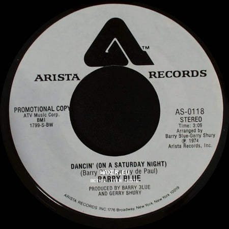 Barry Blue - Dancin' (On A Saturday Night) / Dancin' (On A Saturday Night) side B