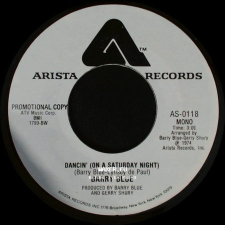 Barry Blue - Dancin' (On A Saturday Night) / Dancin' (On A Saturday Night) side A