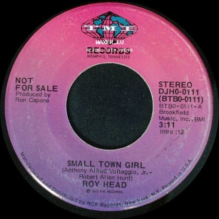 Roy Head - Small Town Girl / Small Town Girl side A