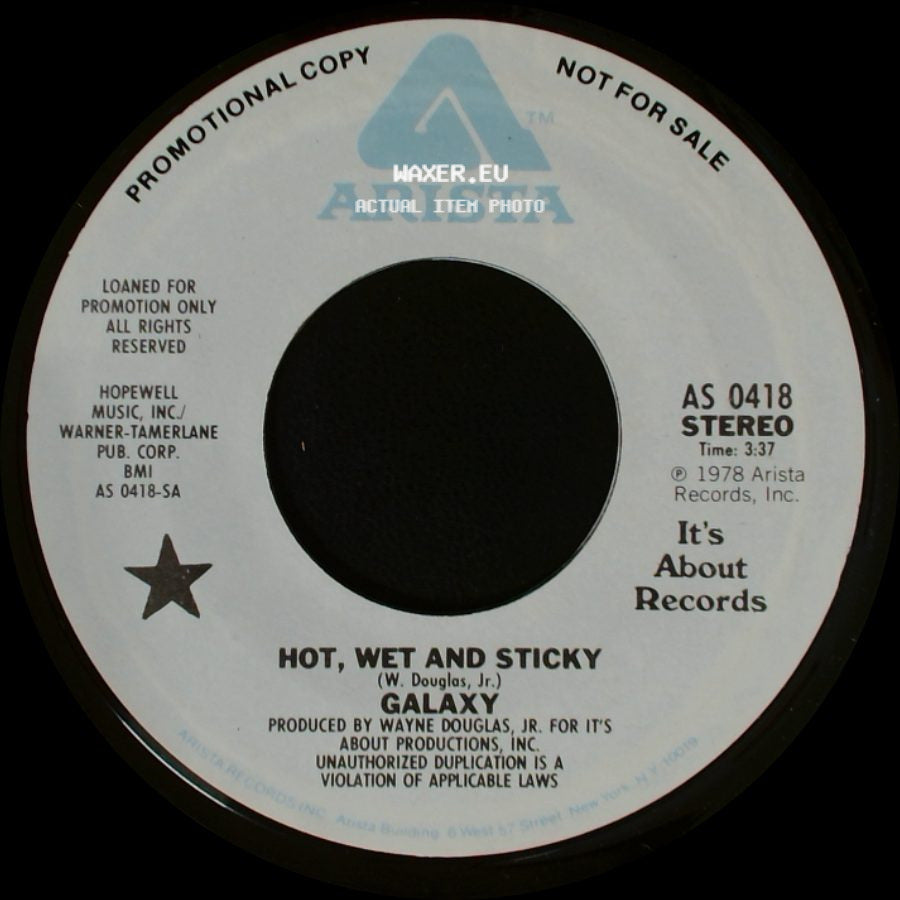 Galaxy - Hot, Wet And Sticky / Hot, Wet And Sticky side A