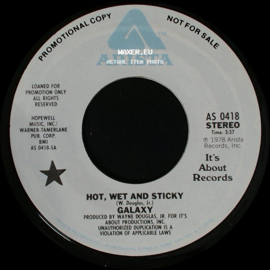 Galaxy - Hot, Wet And Sticky / Hot, Wet And Sticky side A