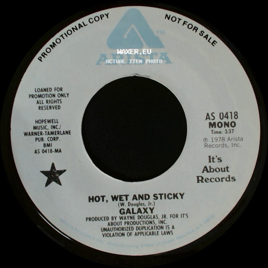 Galaxy - Hot, Wet And Sticky / Hot, Wet And Sticky side A