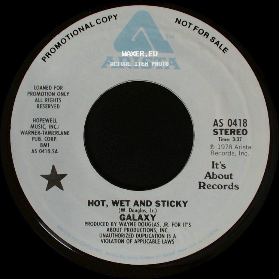 Galaxy - Hot, Wet And Sticky / Hot, Wet And Sticky side B